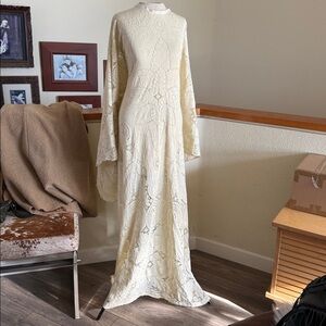 Handmade vintage lace Bohemian Maxi
Wedding/Festival Dress